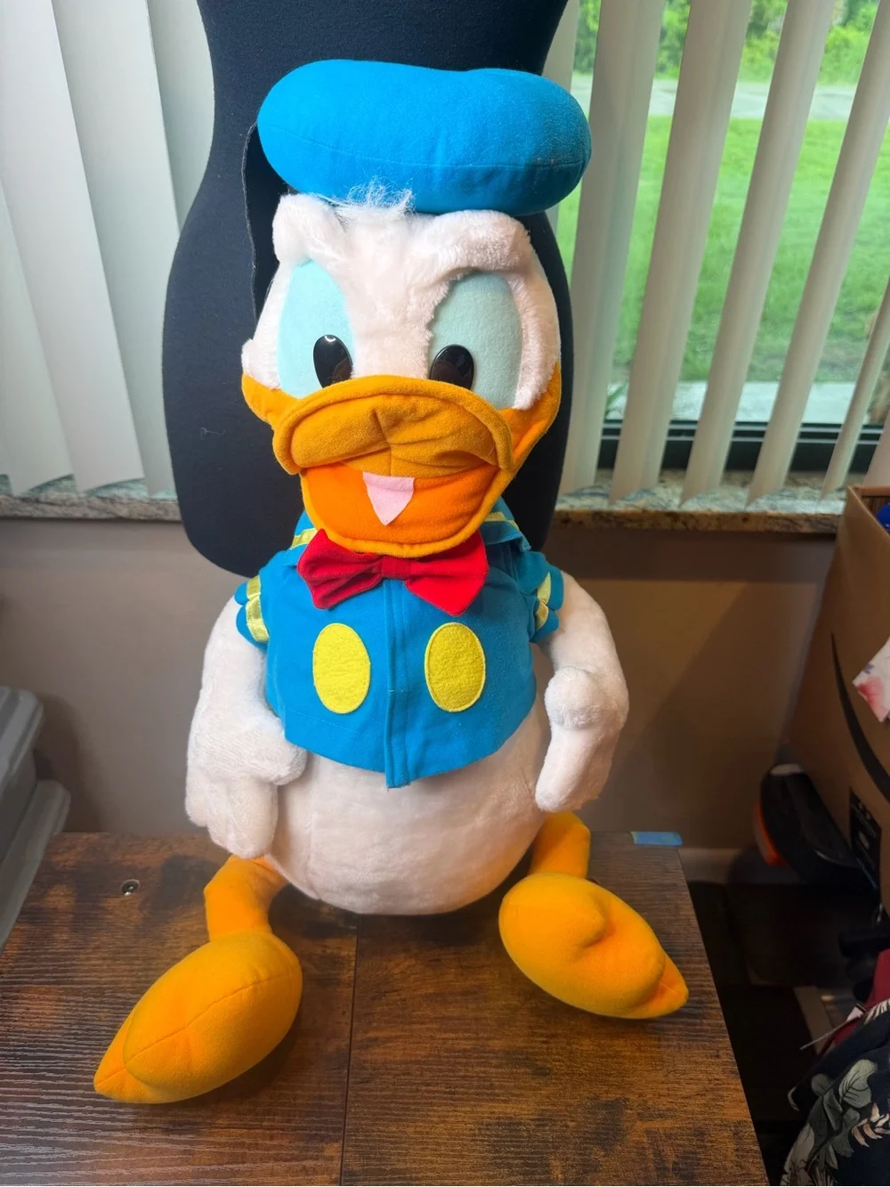 Donald Duck Plush Toy Blue, White & Orange 27 inches.